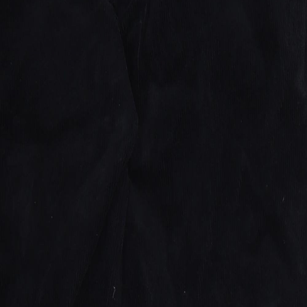 Uni qlo Mens Black  Corduroy Trousers  Size 30 L28 in