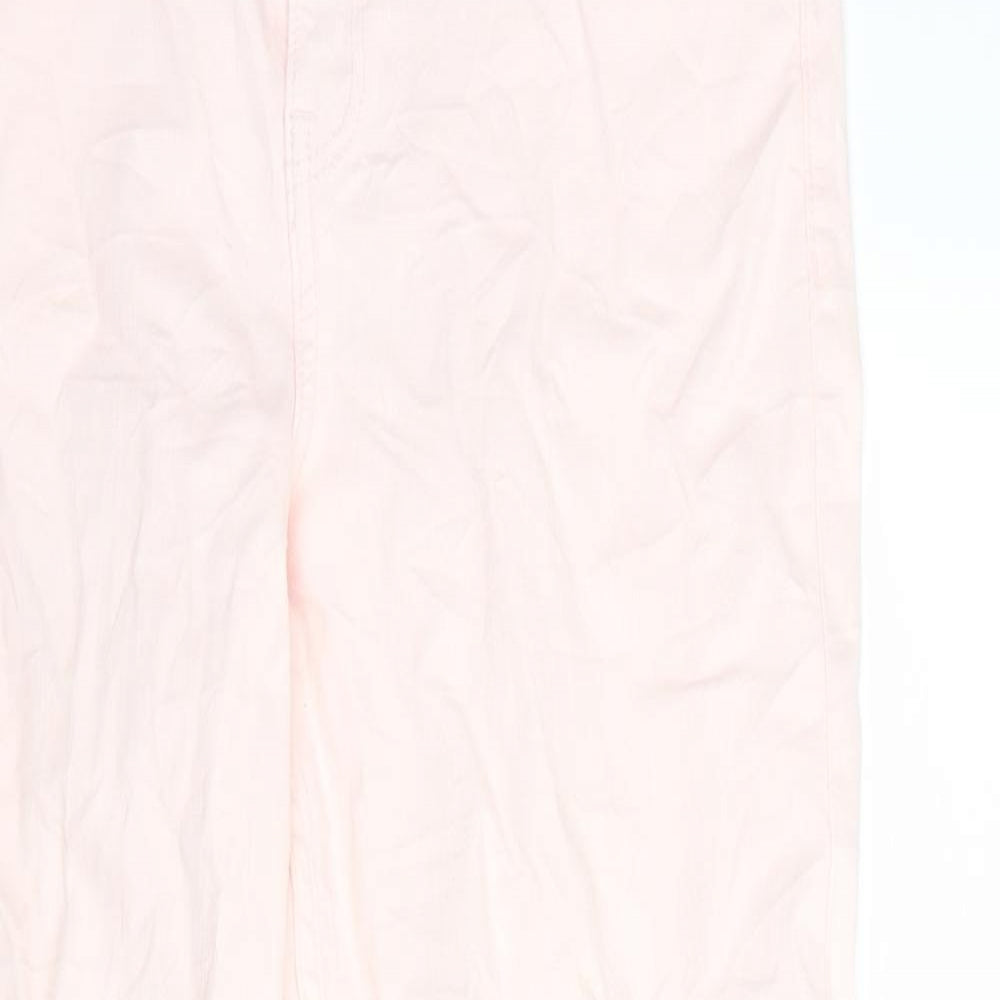 Marks and Spencer Womens Pink  Denim Straight Jeans Size 12 L25 in