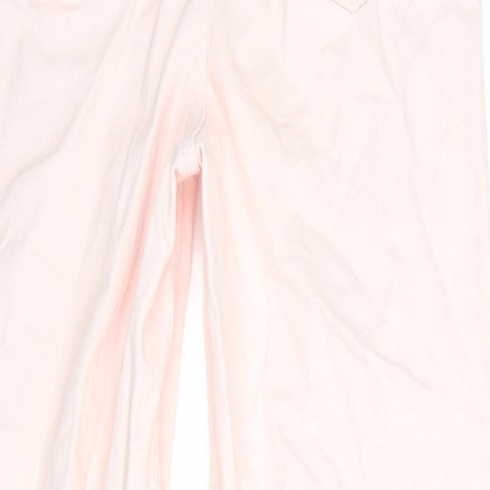 Marks and Spencer Womens Pink  Denim Straight Jeans Size 12 L25 in