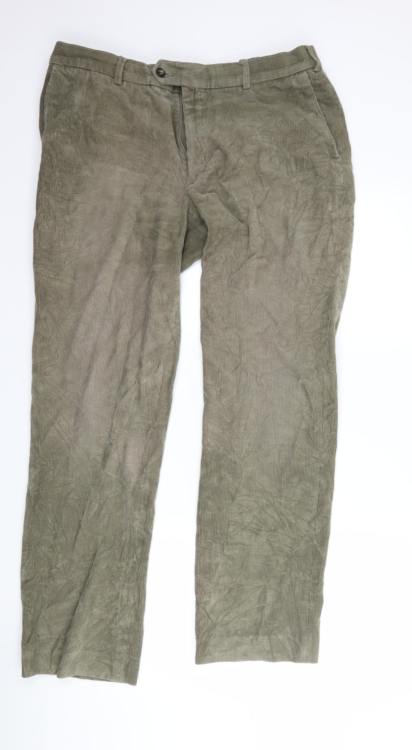 Lapidus Mens Grey  Corduroy Trousers  Size 36 L30 in