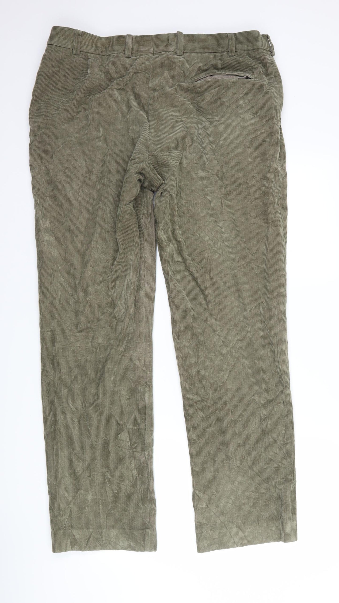 Lapidus Mens Grey  Corduroy Trousers  Size 36 L30 in