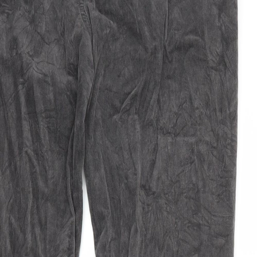 Per Una Womens Grey  Corduroy Trousers  Size 16 L30 in
