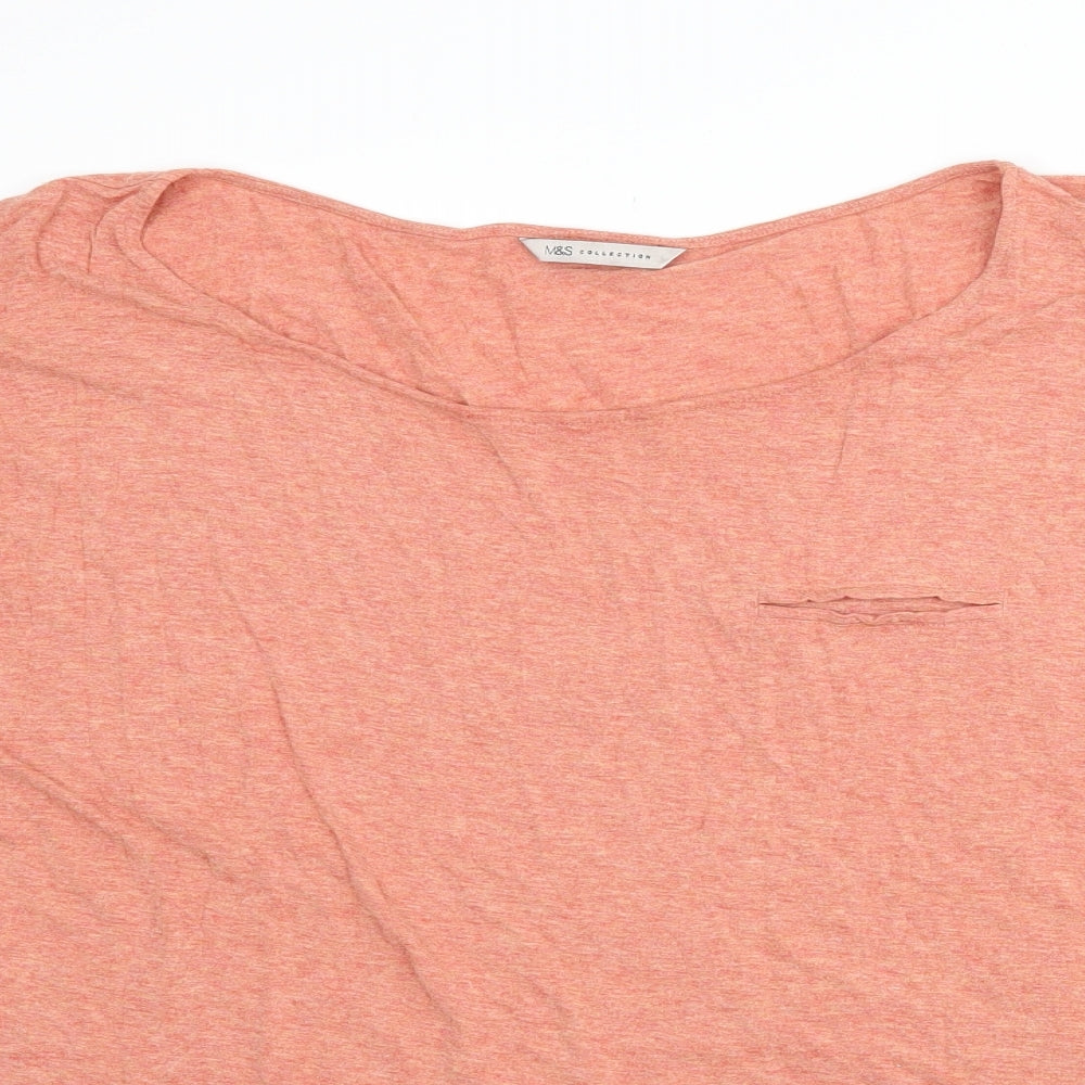 Marks and Spencer Womens Orange   Basic T-Shirt Size 20