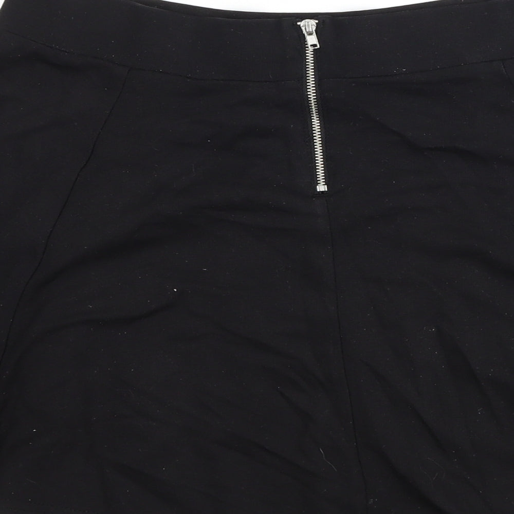 H&M Womens Black   Skater Skirt Size S