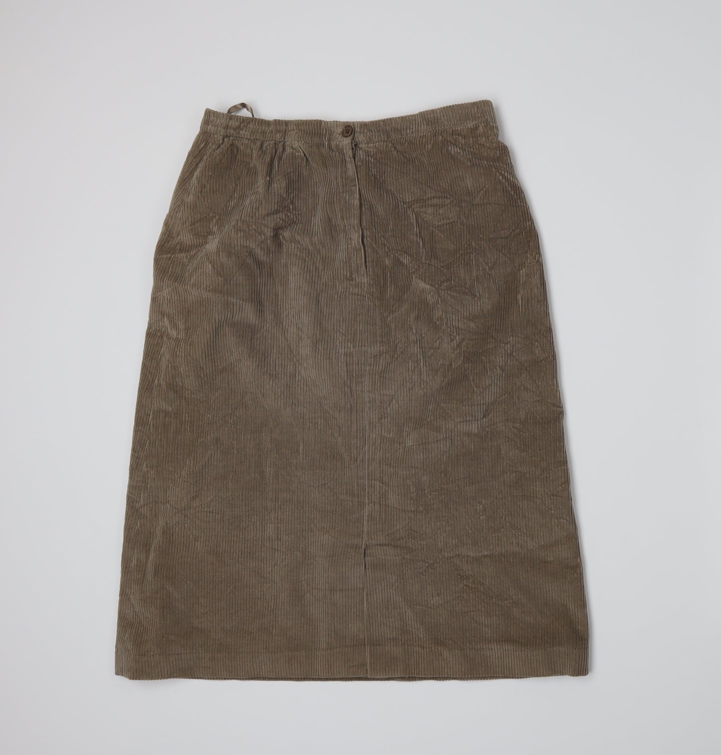 Danimac Womens Brown  Corduroy A-Line Skirt Size 14