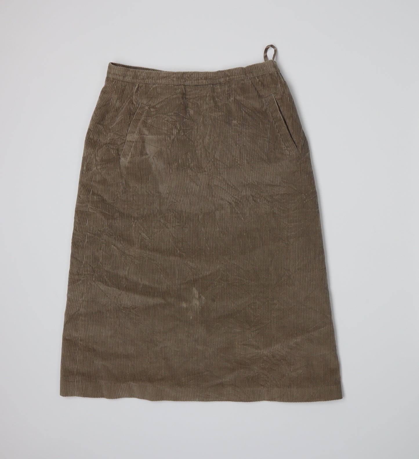 Danimac Womens Brown  Corduroy A-Line Skirt Size 14