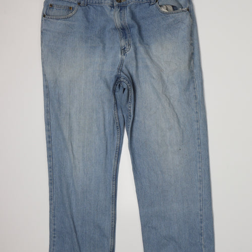 Cherokee Womens Blue  Denim Straight Jeans Size 42 L28 in