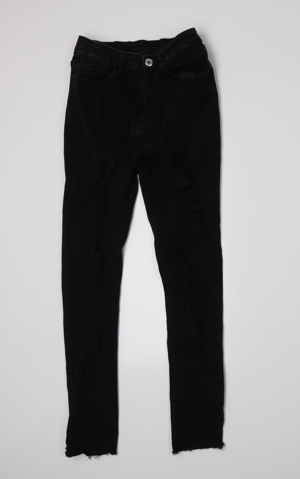 SheIn Womens Black  Denim Skinny Jeans Size S L25 in