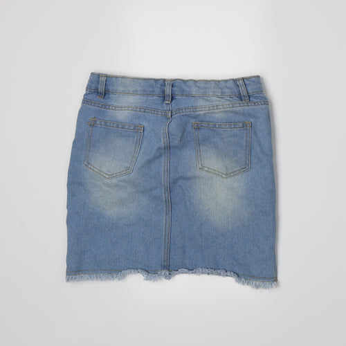 Hullabaloo Girls Blue  Denim A-Line Skirt Size 9-10 Years