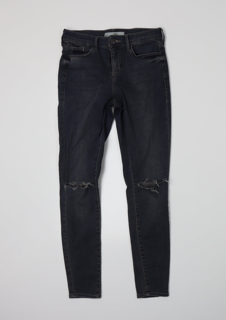 Topshop Womens Blue Denim Skinny Jeans Size 26 L28 in
