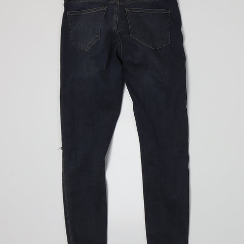 Topshop Womens Blue  Denim Skinny Jeans Size 26 L28 in
