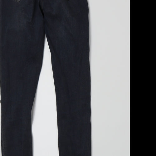 Topshop Womens Blue  Denim Skinny Jeans Size 26 L28 in