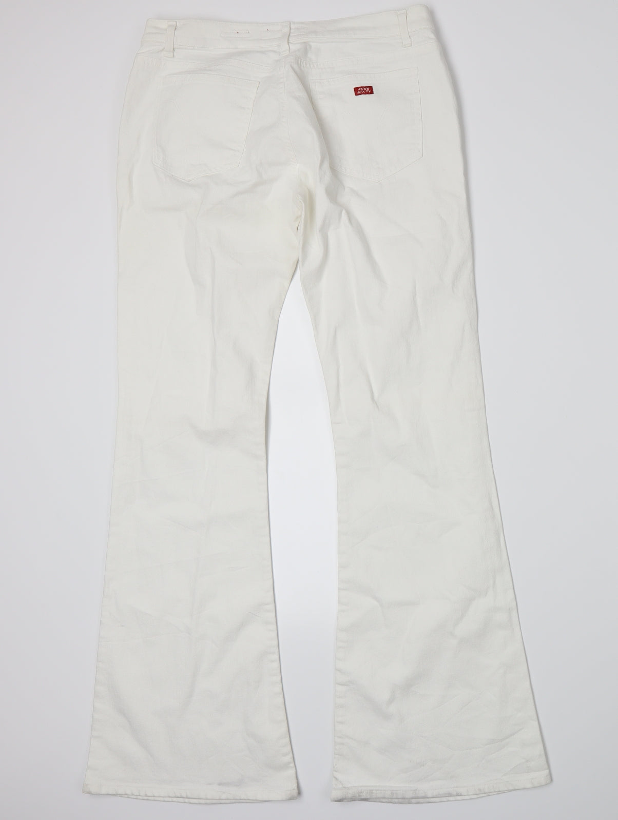 Miss Sixty Womens White  Denim Flared Jeans Size 12 L32 in