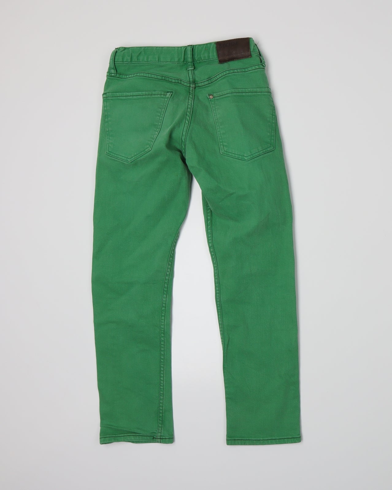 H&M Boys Green  Denim Straight Jeans Size 8-9 Years