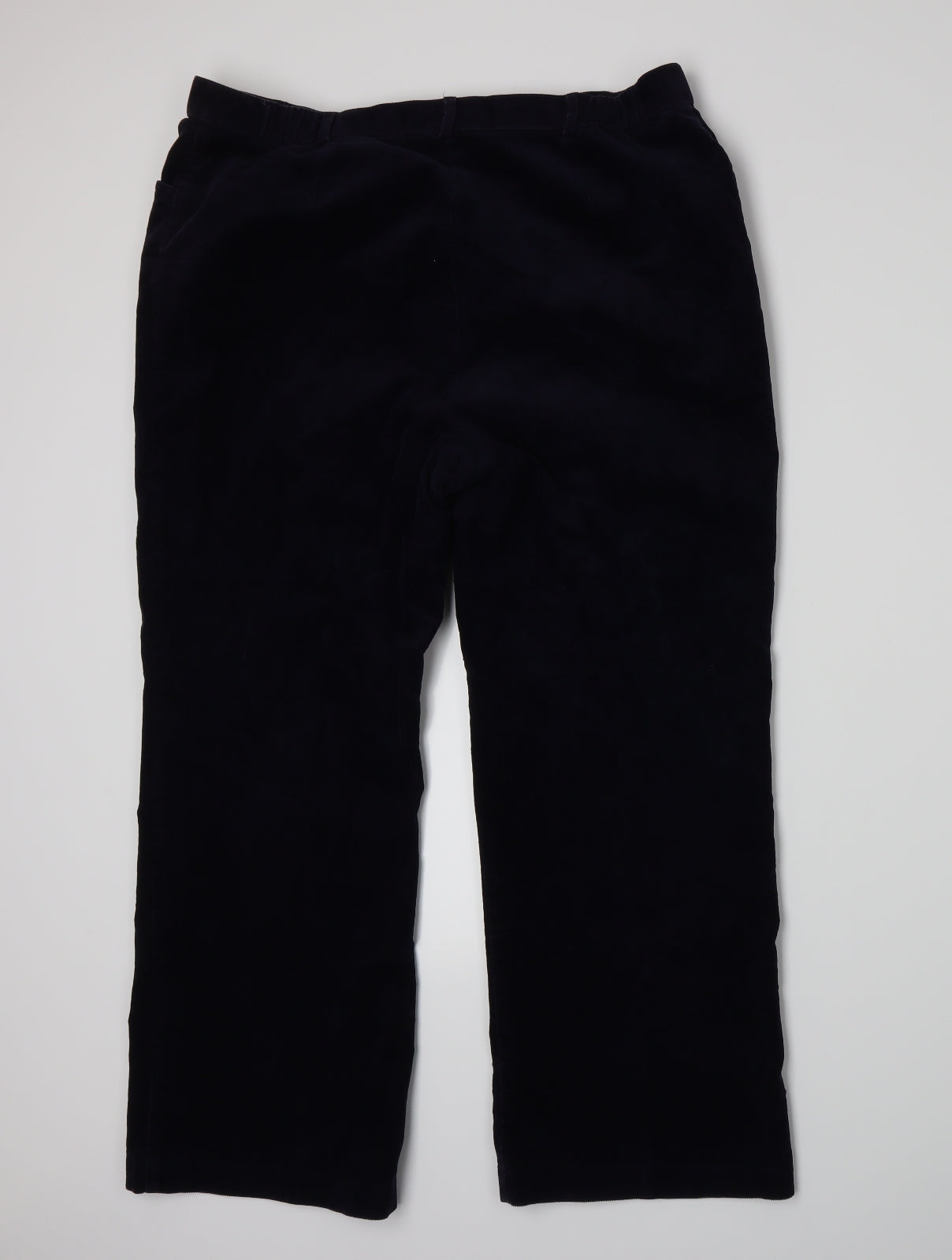 Marks and Spencer Womens Blue  Corduroy Trousers  Size 18 L26 in