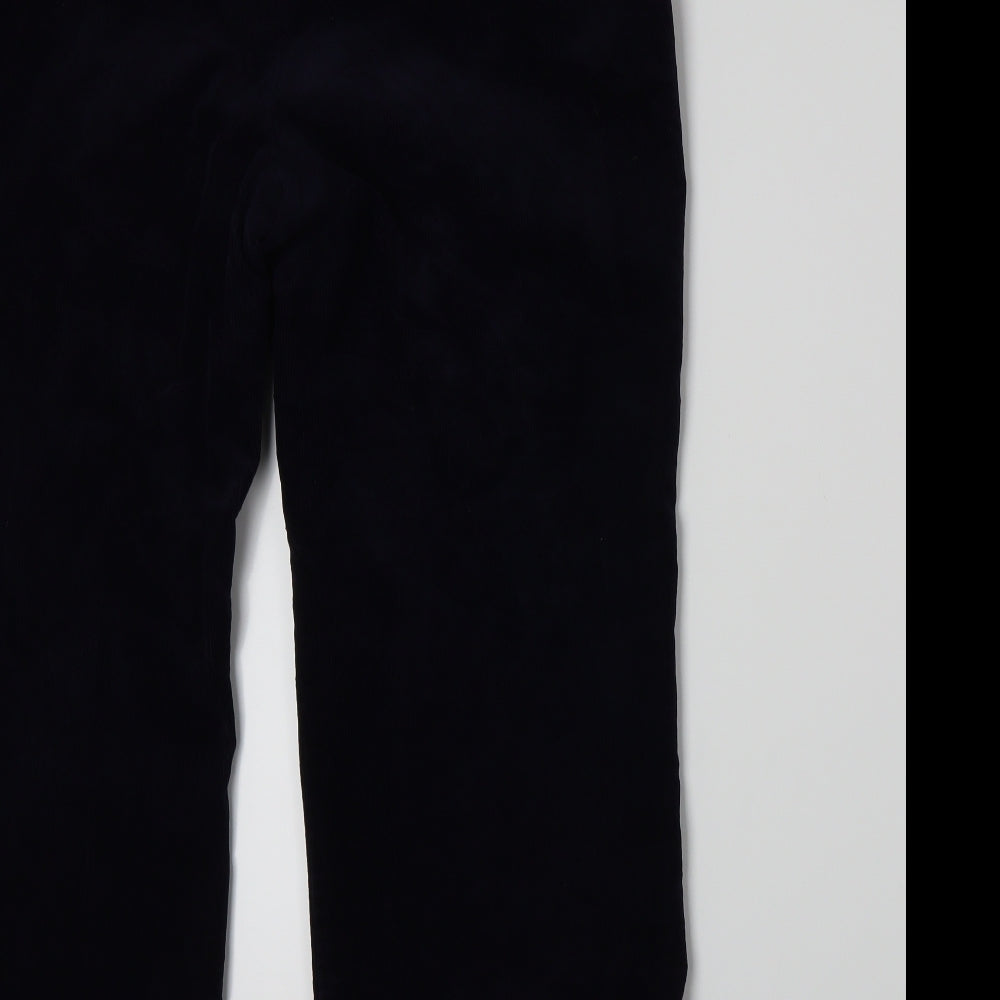 Marks and Spencer Womens Blue  Corduroy Trousers  Size 18 L26 in