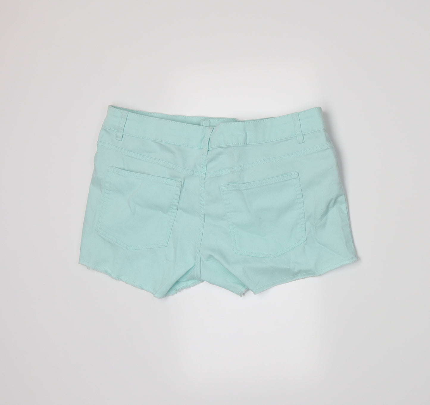 Divided by H&M Womens Blue   Cut-Off Shorts Size 16