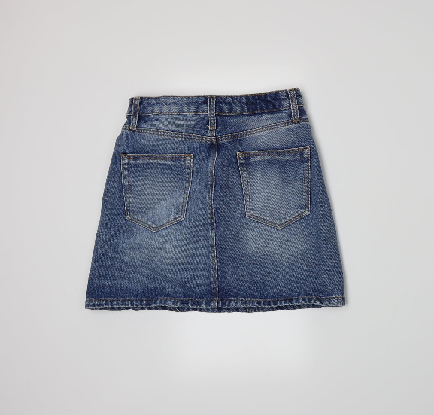 Stradivarius Womens Blue  Denim A-Line Skirt Size 6