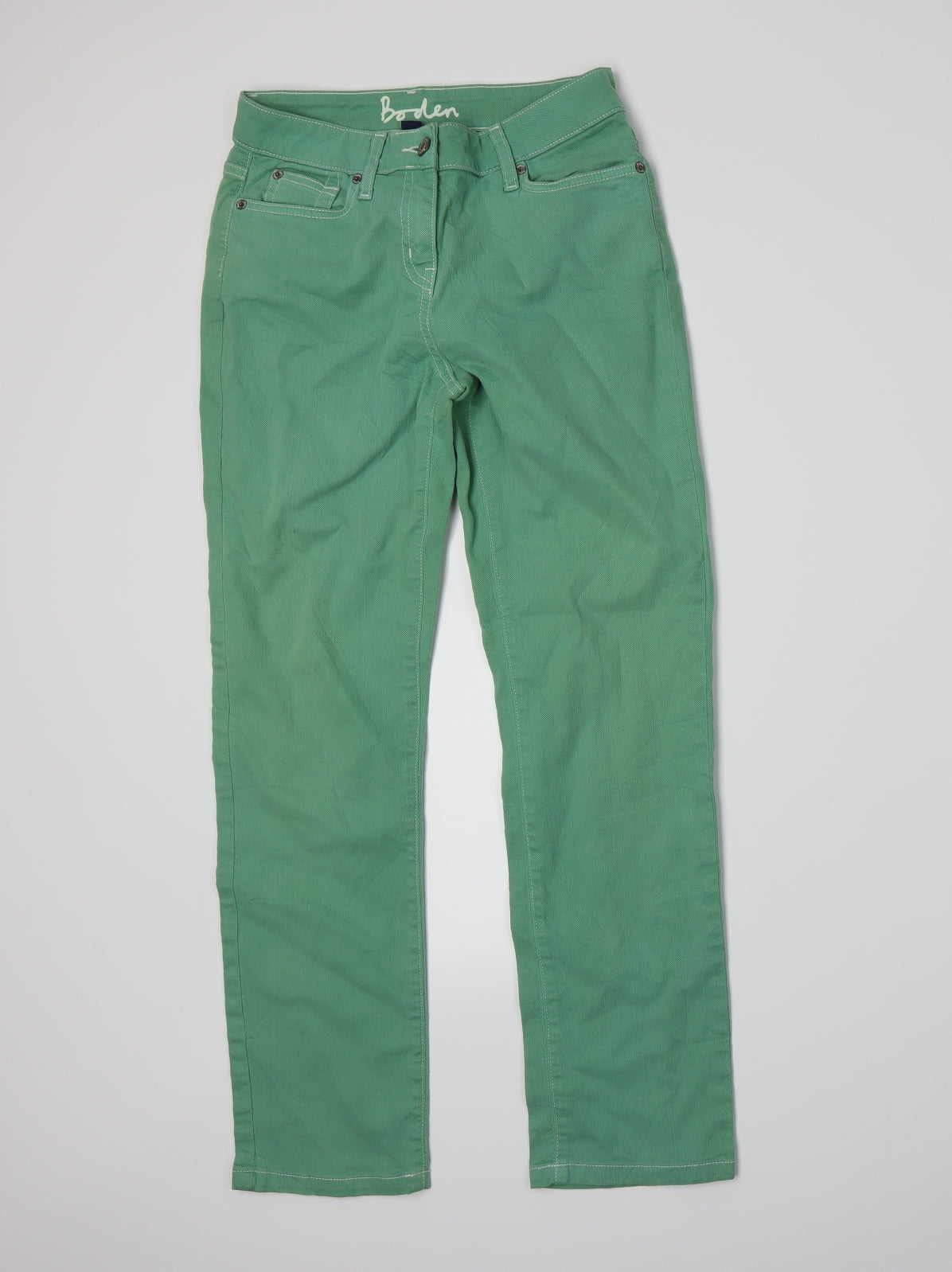 Boden Womens Green   Straight Jeans Size 8 L27 in