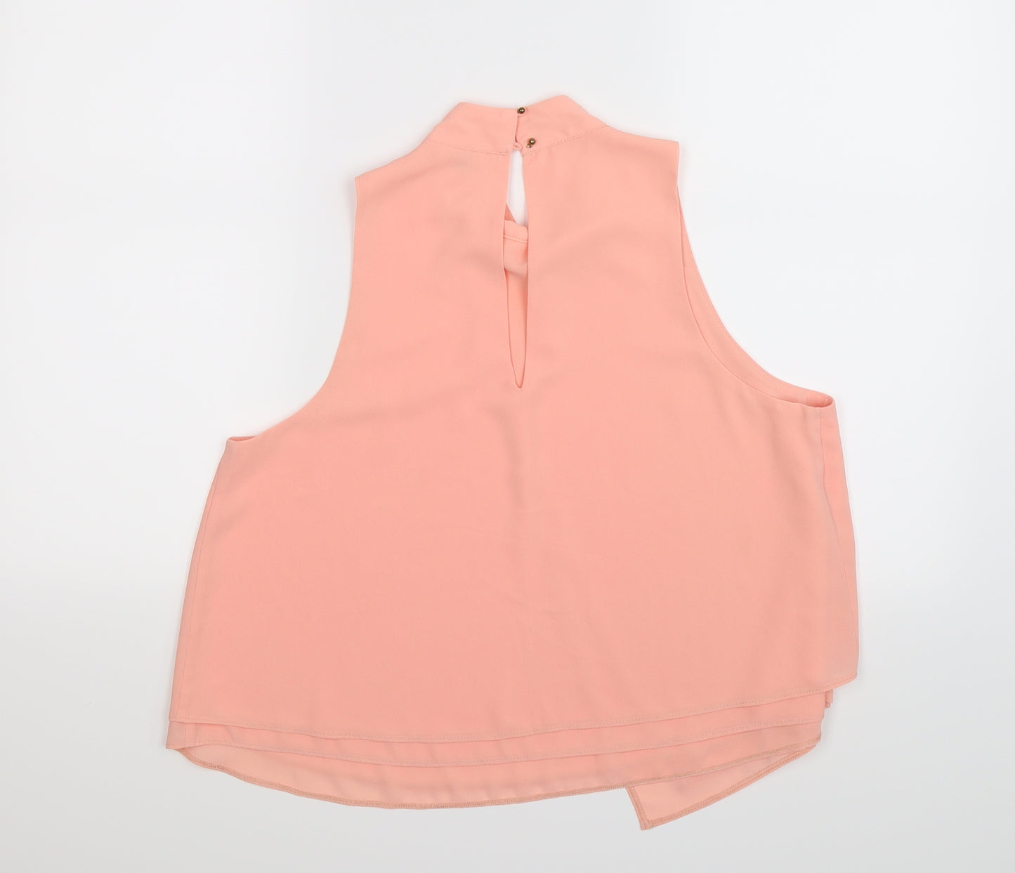 River Island Womens Pink  Satin Wrap Tank Size 14