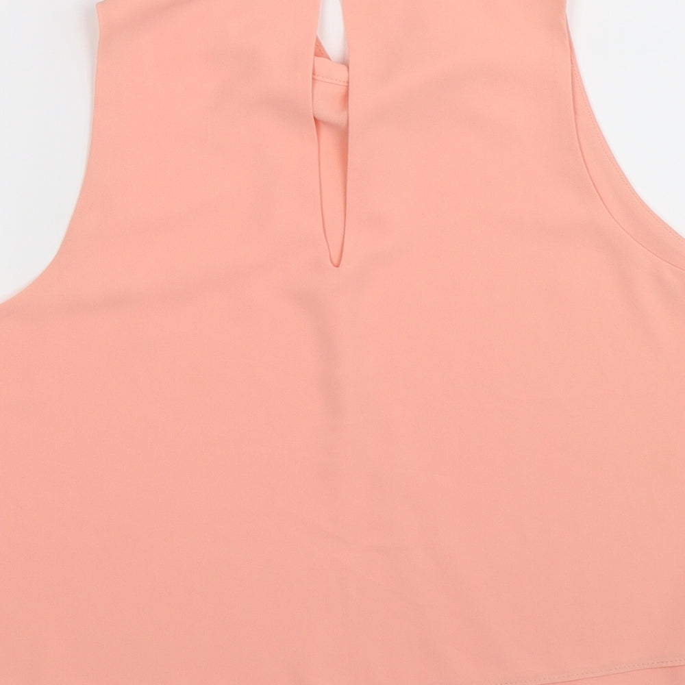 River Island Womens Pink  Satin Wrap Tank Size 14
