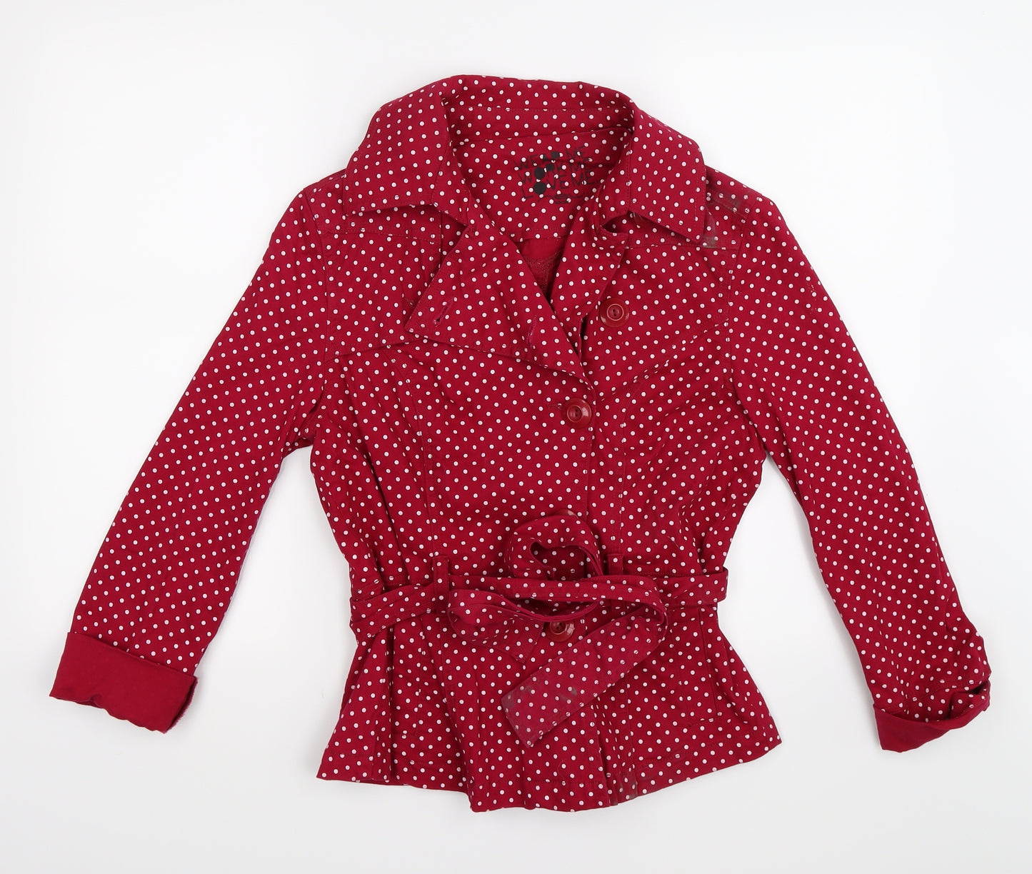 New Look Womens Pink Polka Dot  Jacket  Size 12