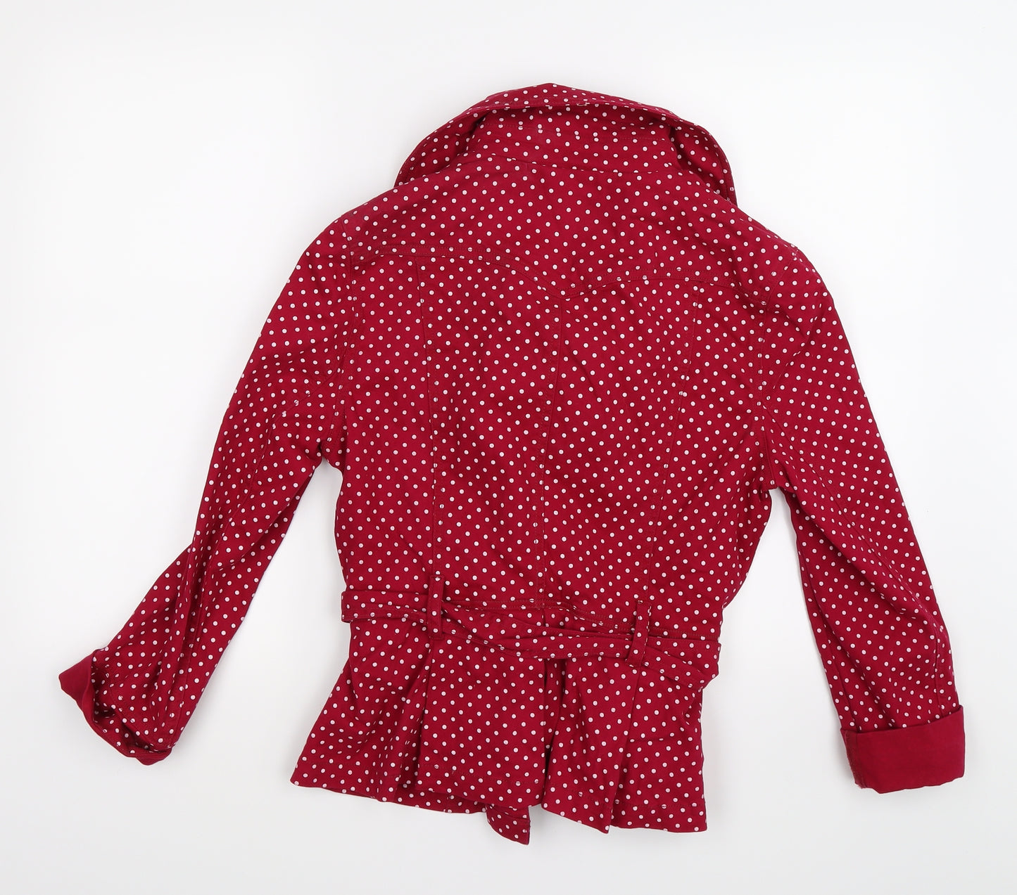 New Look Womens Pink Polka Dot  Jacket  Size 12