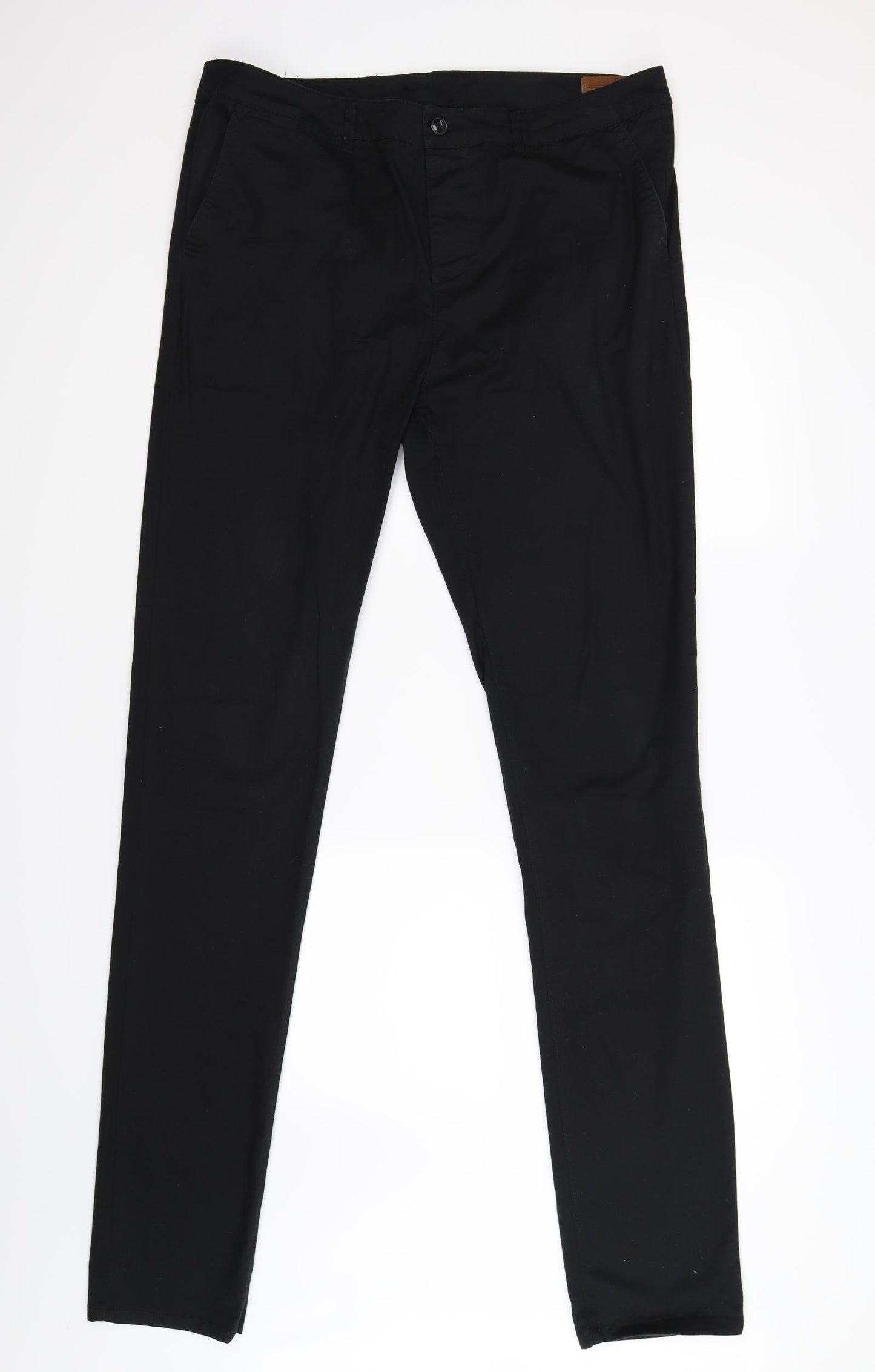 ASOS Mens Black   Chino Trousers Size 36 L38 in - long leg