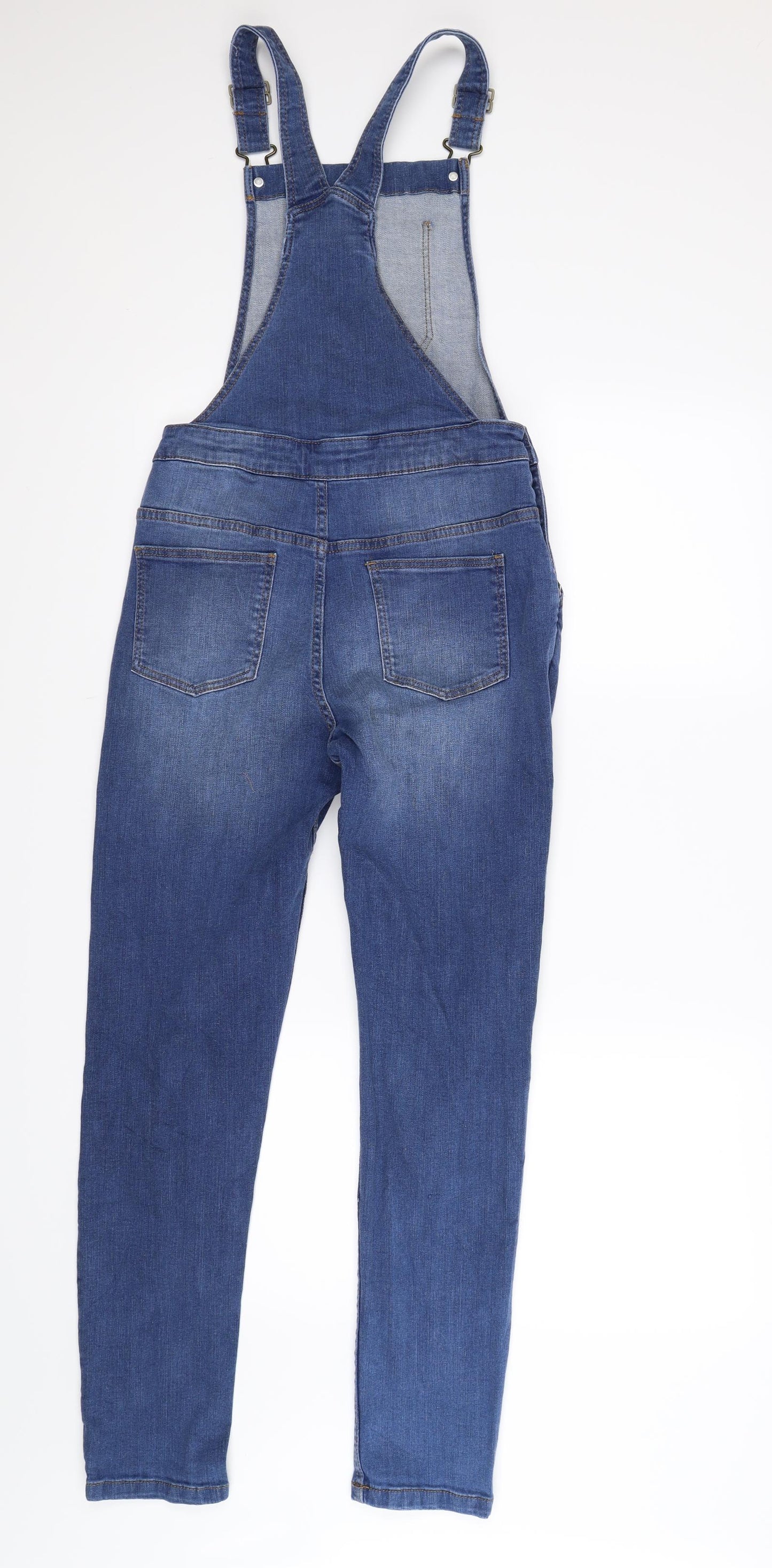 Marks and Spencer Girls Blue  Denim Dungaree One-Piece Size 12-13 Years