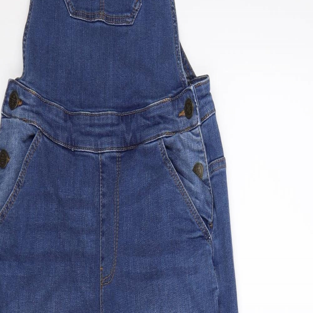 Marks and Spencer Girls Blue  Denim Dungaree One-Piece Size 12-13 Years