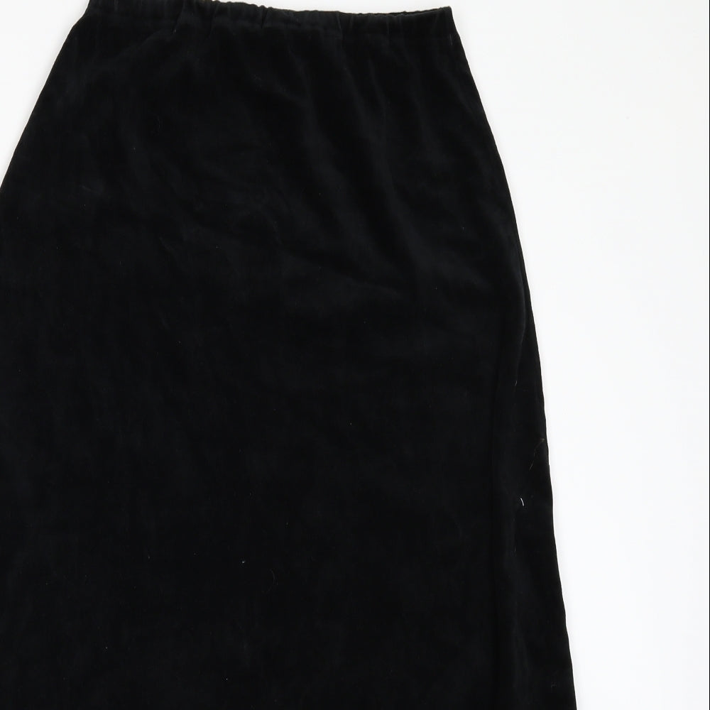 People Tree Womens Black  Velour Maxi Set Size S