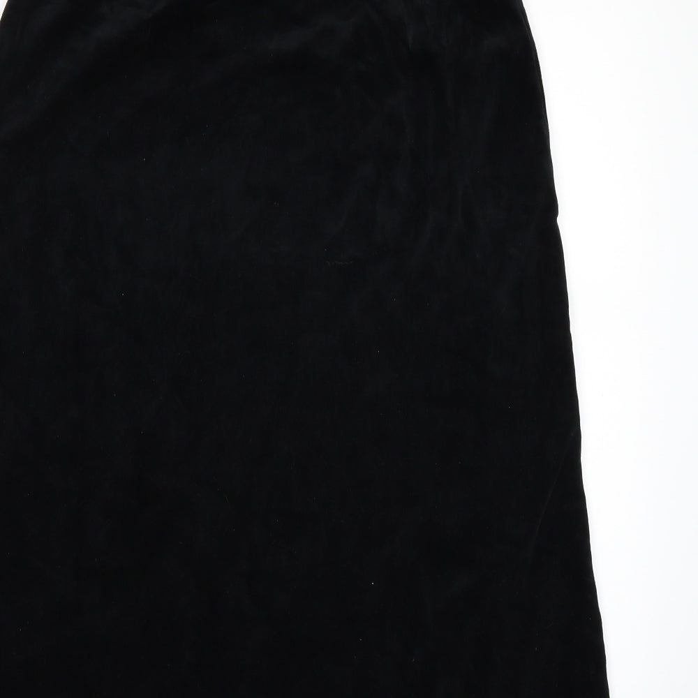 People Tree Womens Black  Velour Maxi Set Size S
