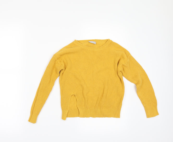 Matalan Girls Yellow Shrug Jumper Size 8 Years