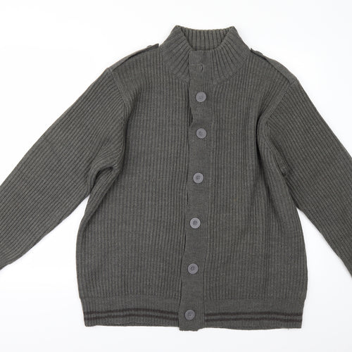 Cedar Wood State Mens Green   Cardigan Jumper Size L