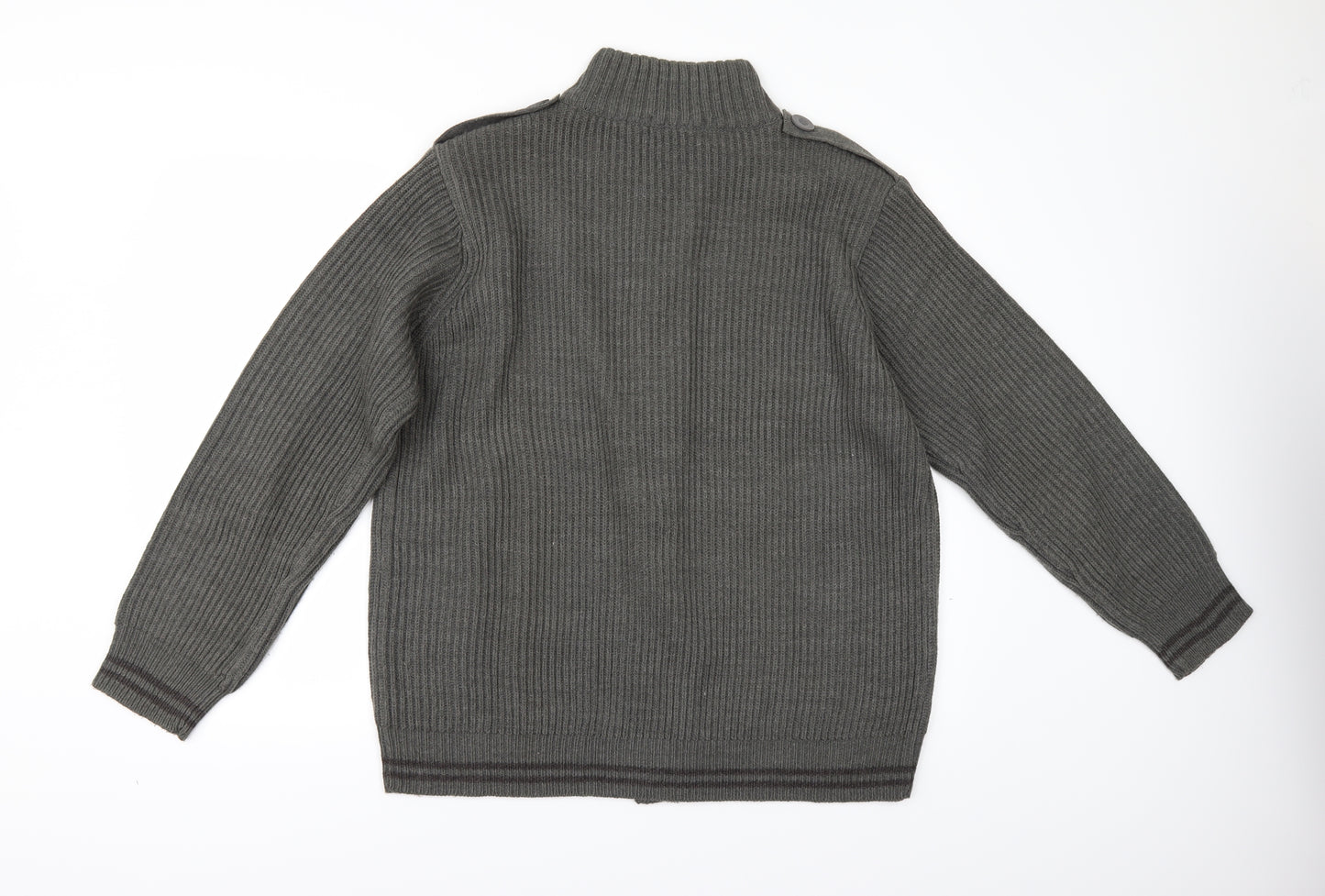 Cedar Wood State Mens Green   Cardigan Jumper Size L