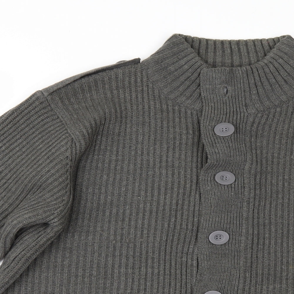 Cedar Wood State Mens Green   Cardigan Jumper Size L