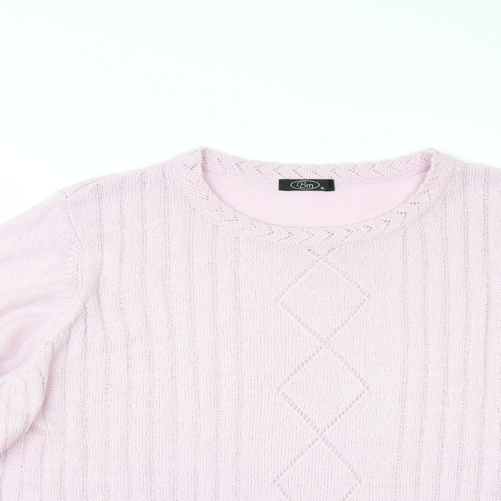 BM Womens Pink   Pullover Jumper Size XL