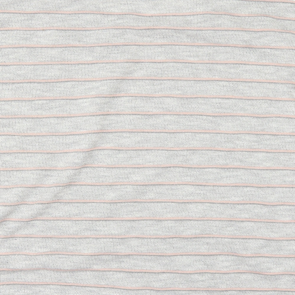 TU Womens Grey Striped  Pullover Jumper Size 16