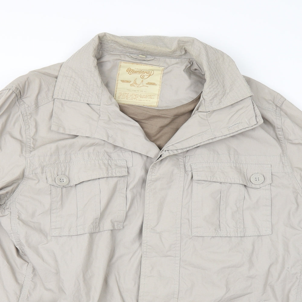 MANTARAY PRODUCTS Mens Beige   Anorak Coat Size XL