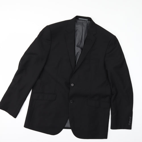 Matalan Mens Black   Jacket Suit Jacket Size 44