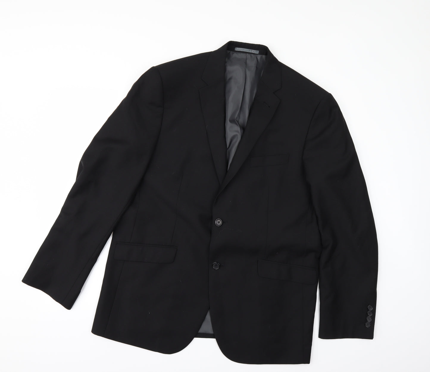 Matalan Mens Black   Jacket Suit Jacket Size 44