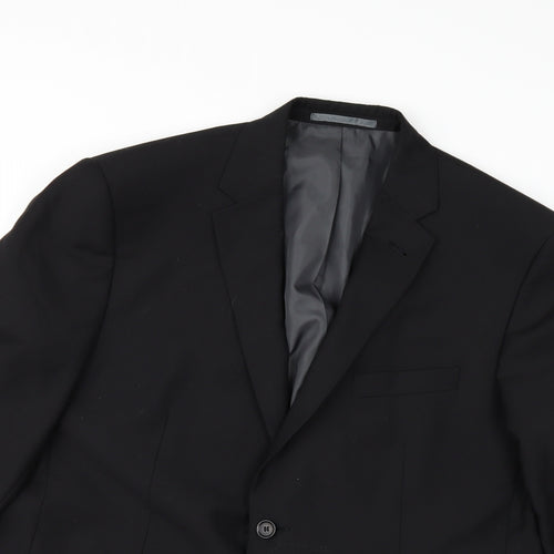 Matalan Mens Black   Jacket Suit Jacket Size 44