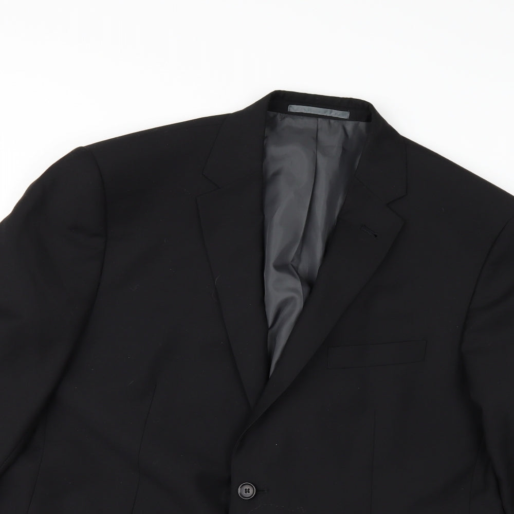 Matalan Mens Black   Jacket Suit Jacket Size 44