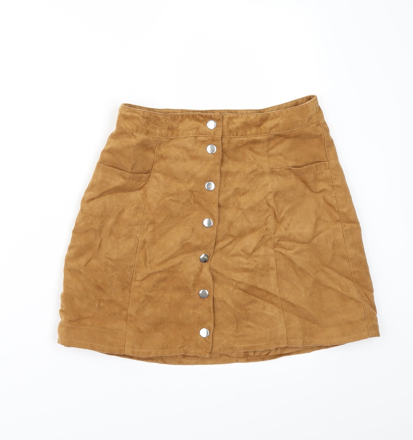 Divided by H&M Womens Gold   Mini Skirt Size 10