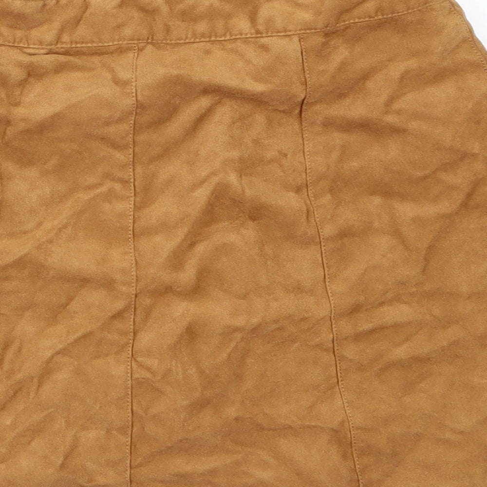 Divided by H&M Womens Gold   Mini Skirt Size 10