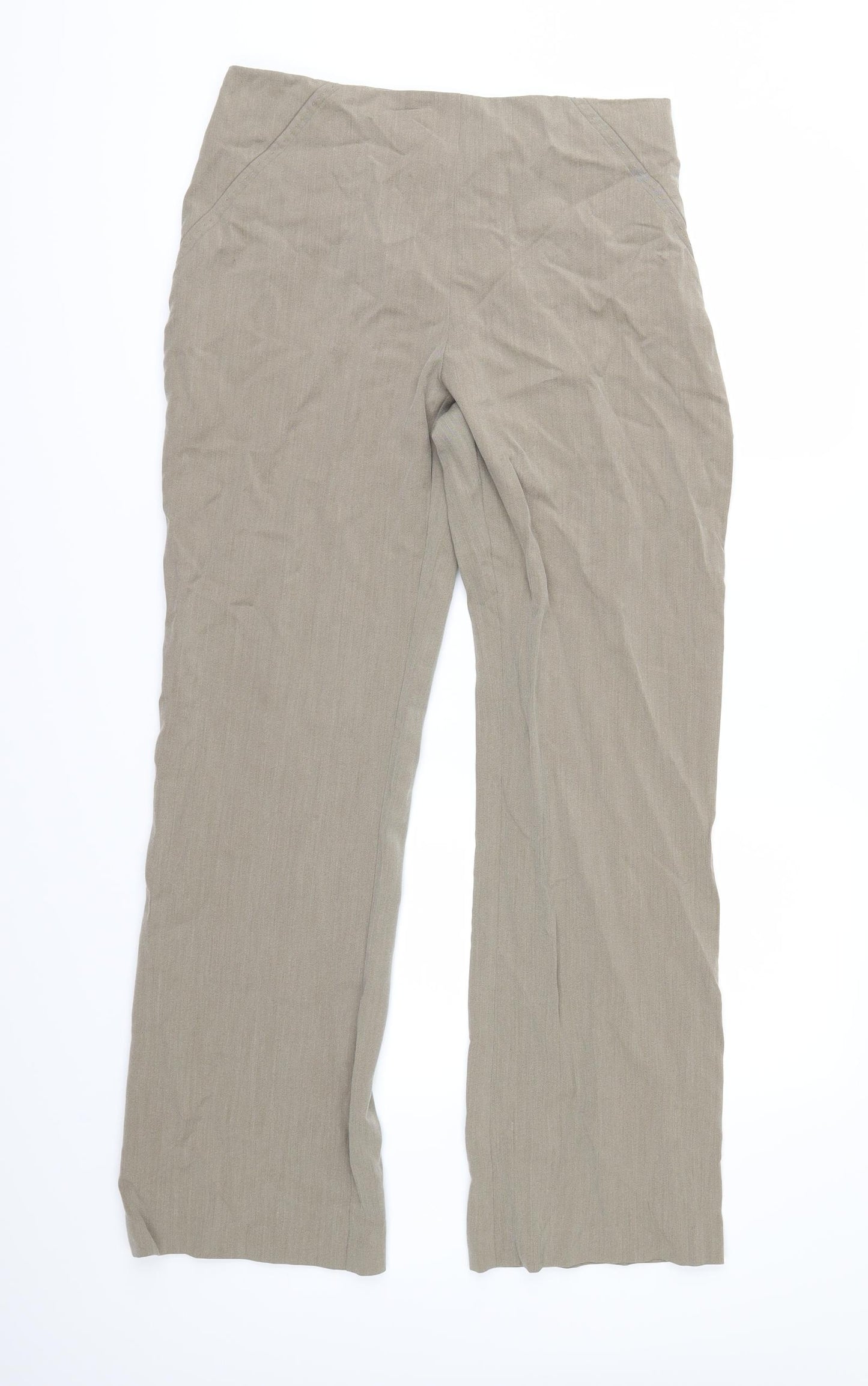 Marks and Spencer Womens Beige   Trousers  Size 10 L29 in