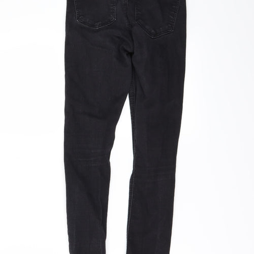Topshop Womens Black  Denim Skinny Jeans Size 26 L25 in