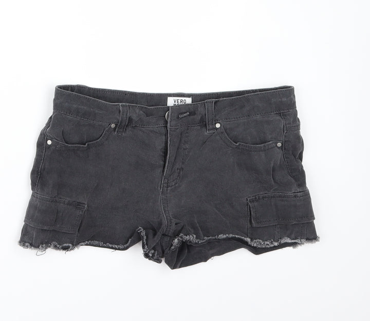 Vera Moda Womens Beige Denim Hot Pants Shorts Size 30