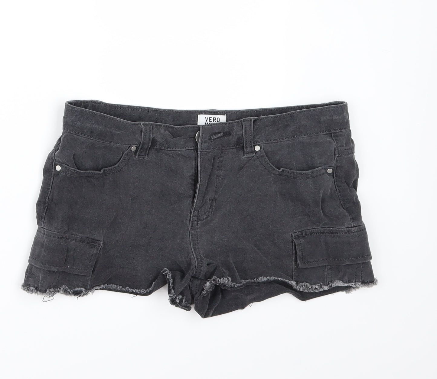 Vera Moda Womens Beige  Denim Hot Pants Shorts Size 30