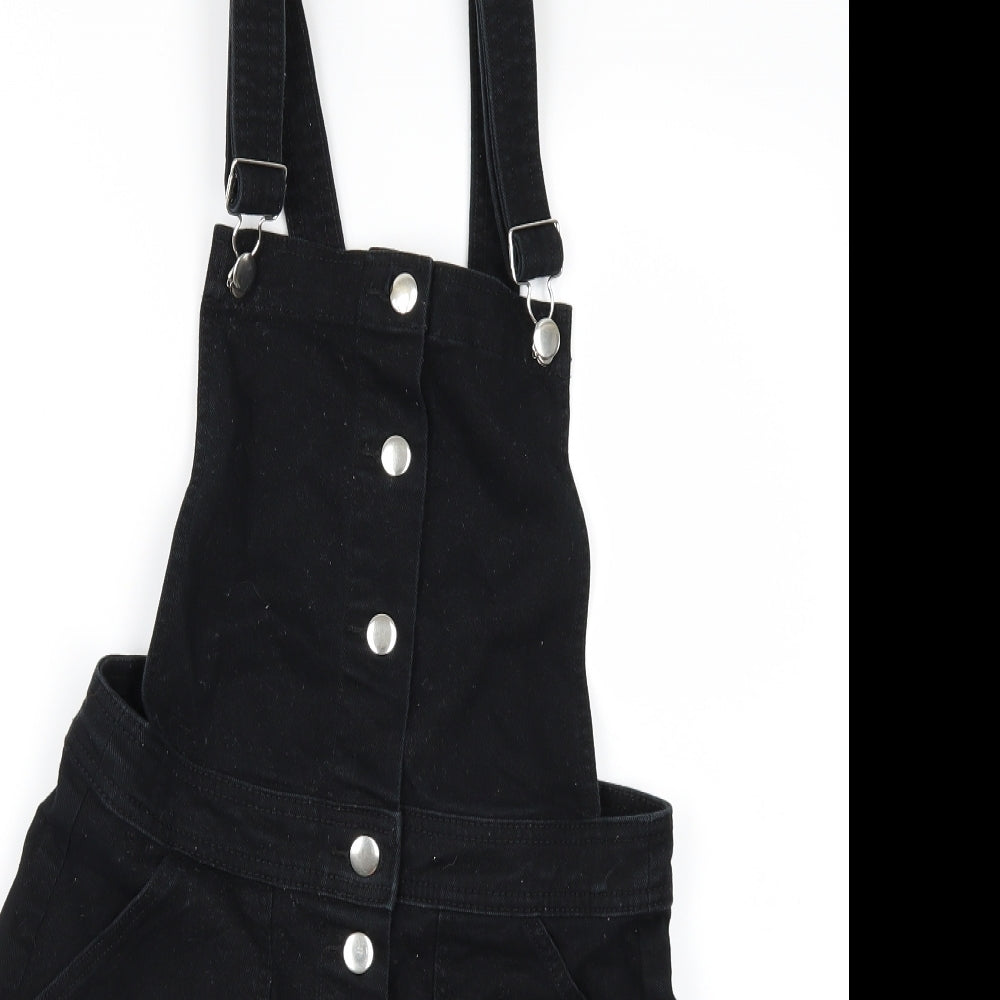 Divided by H&M Womens   Denim Pinafore/Dungaree Dress  Size 10